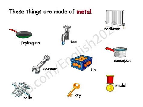 things that are metal in the house|100 things are metals.